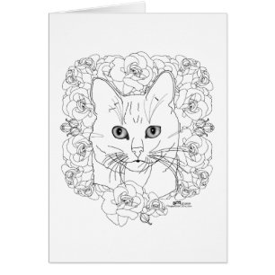 Kitty met rozen