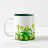 Kitty mignon et tasse d'ami de Froggy (Gauche)