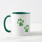 Kitty Paws Ringer Mug (Gauche)