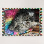 Kitty Quilter Tabletop Challenger Jigsaw Puzzle (Horizontal)