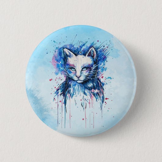 Kitty Ronde Button 5,7 Cm (Voorkant)