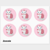 Kitty Ronde Sticker (Vel)