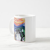 Kitty Scream Custom Amoureux des chats Coffee Mug (Devant gauche)