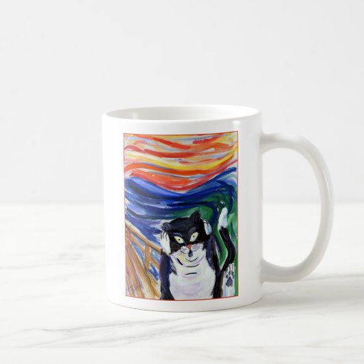 Kitty Scream Custom Amoureux des chats Coffee Mug (Droite)