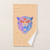 Kitty souriant (Serviette à main)