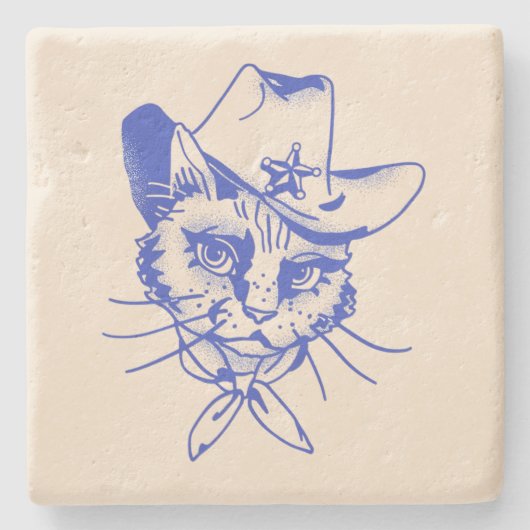 Kitty Stenen Onderzetter (Voorkant)