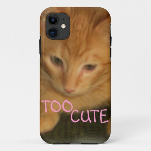 Kitty "TROO CUTE" iPhone 5G/4GS ID Coque (Dos)