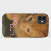 Kitty "TROO CUTE" iPhone 5G/4GS ID Coque (Dos (Horizontal))