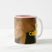 Kitty "TROP CUTE POUR CAFÉ" Mug (Devant droit)