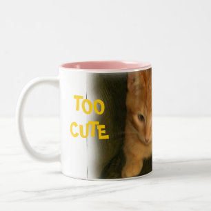 Kitty "TROP CUTE POUR CAFÉ" Mug