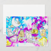 Kitty Valentine Feestdagenkaart (Voorkant / Achterkant)