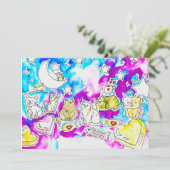 Kitty Valentine Feestdagenkaart (Staand voorkant)