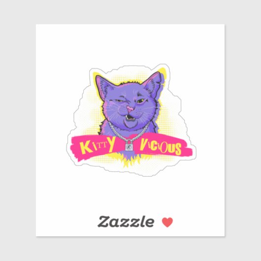 Kitty Vicious  Sticker (Vel)