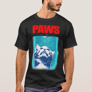 Kitty with Breed Jaws attacking a mouse PAWS Class T-shirt