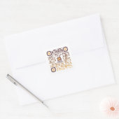 KittyCat QR-code - 20 Sticker Datablad 1/2" (wit) (Envelop)