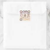 KittyCat QR Code - 20 Sticker Sheet 1 1/2" (blanc) (Sac)
