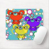 Kittys gekleurd op Muismat cirkels (Met muis)