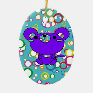 Kittys gekleurd op Ornament cirkels