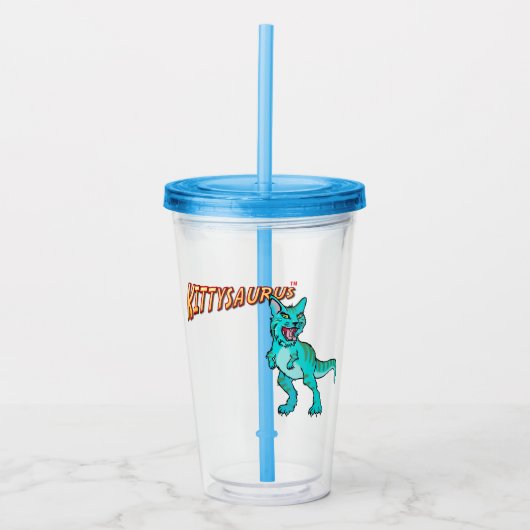KITTYSAURUS™ PLASTIC BEKER (Voorkant)