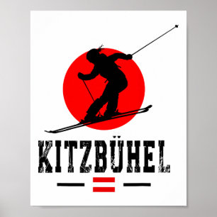 Kitzbühel Oostenrijk Skigebied Alpen Oostenrijks S Poster
