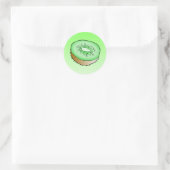Kiwi - Autocollant rond classique (Sac)