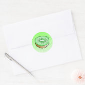 Kiwi - Autocollant rond classique (Enveloppe)