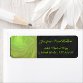 Kiwi Bash Green en Black Monogram Etiket (Insitu)