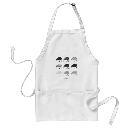 Kiwi Bird "Aotearoa" Apron Standaard Schort (Voorkant)