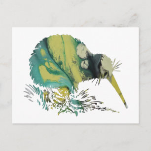 Kiwi Bird Art Briefkaart