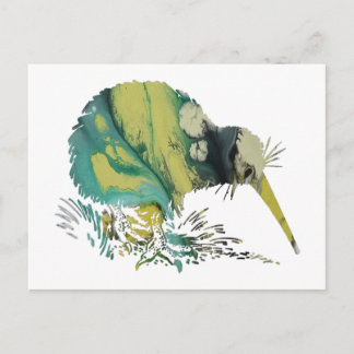 Kiwi Bird Art Briefkaart