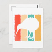 Kiwi Bird Lover Retro Style Kiwi Bird Briefkaart (Voorkant / Achterkant)