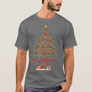 Kiwi Bird Lover Xmas Matching Santa Kiwi Kerstmis T-shirt