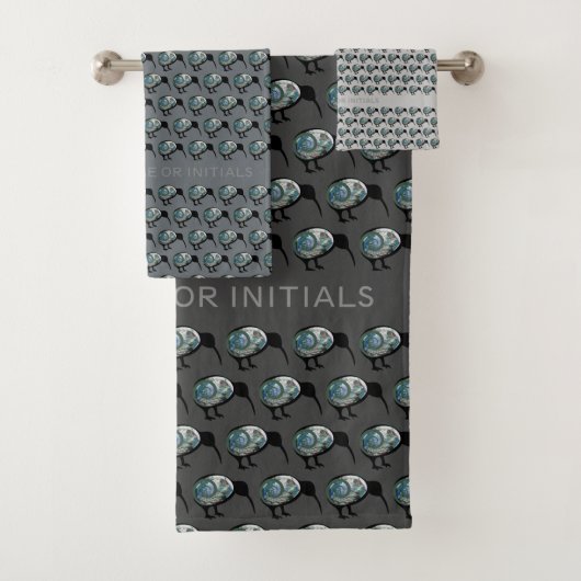 KIWI BIRD MOTIF NZ PAUA NEW ZEALAND PERSONNALISÉ (En situation)