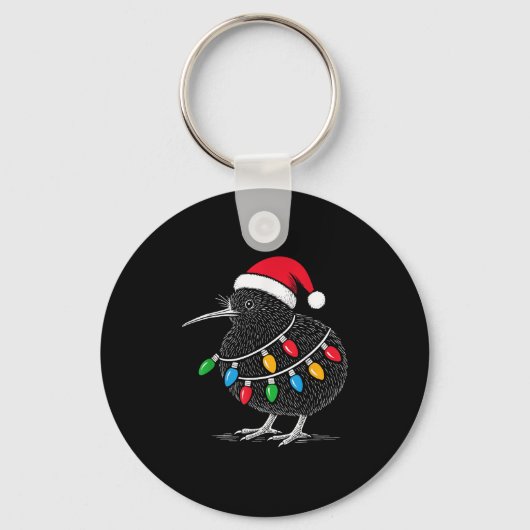 Kiwi Bird New Zealand Holiday Christmas Sleutelhanger (Voorkant)