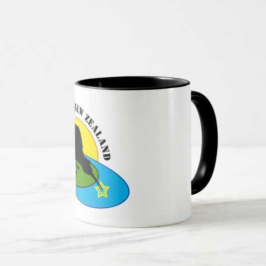Kiwi Bird & New Zealand Tea / Café Mug (Devant droit)