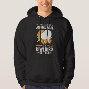 Kiwi Bird Not Animal Hair Flightless Kiwi Bird Hoodie