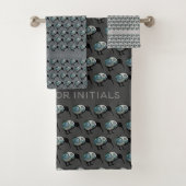 KIWI BIRD PATTERN NZ PAUA NEW ZEALAND PERSONALISEE BAD HANDDOEK (Insitu)