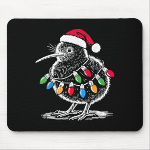 Kiwi Bird Santa Hat Christmas Light Birdin Muismat