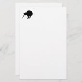 Kiwi Bird Silhouette Briefpapier (Voorkant / Achterkant)