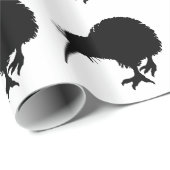 Kiwi Bird Silhouette Cadeaupapier (Rol Hoek)