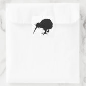 Kiwi Bird Silhouette Vierkante Sticker (Tas)