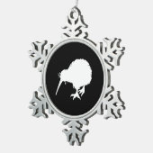 Kiwi Bird Tin Sneeuwvlok Ornament (Rechts)