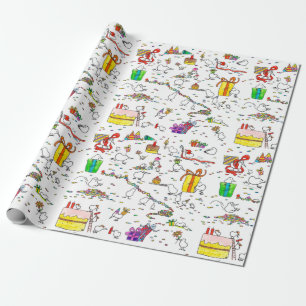 Kiwi Birthday Wrapping Paper van Nicole Janes Cadeaupapier