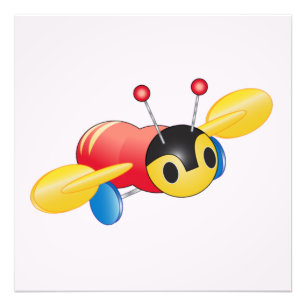 Kiwi Buzzy Bee Foto Afdruk