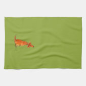 Kiwi de ~ de serviette d'amour de chiot (Horizontal)