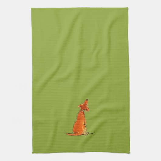 Kiwi de ~ de serviette d'amour de chiot (Vertical)