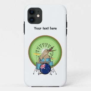Kiwi Drumming New Zealand Music iPhone 11 Hoesje