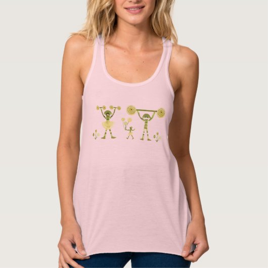 Kiwi en Lemon Exercise Women's Tanktop (Voorkant)