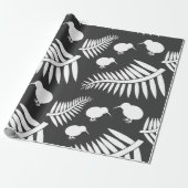 Kiwi en veerboten Nieuw-Zeeland — Verpakkingspapie Cadeaupapier (Uitgerold)