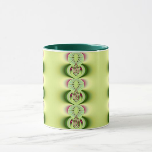 Kiwi Fine Fractal Art Mok (Midden)